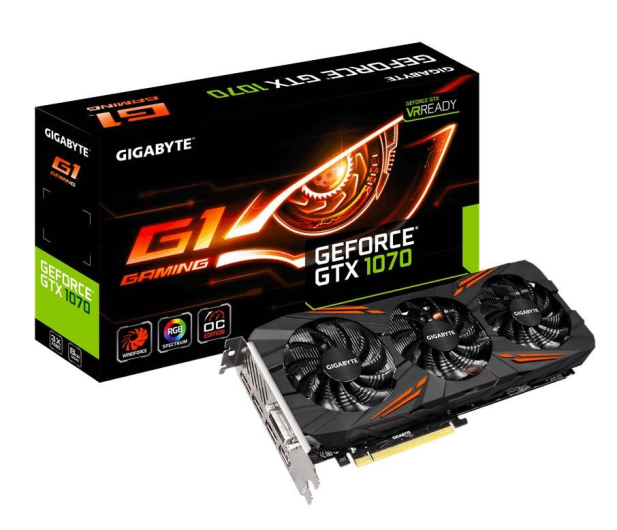 Gigabyte GeForce GTX 1070 G1 Gaming 8GB GDDR5
